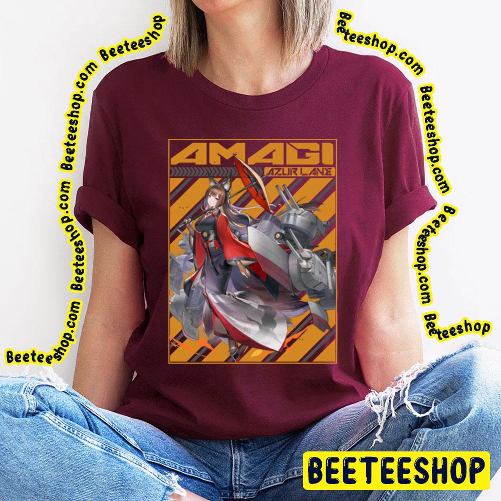 Amagi Azur Lane Orange Background Trending Unisex T-Shirt Amagi Azur Lane Orange Background Trending Unisex T-Shirt