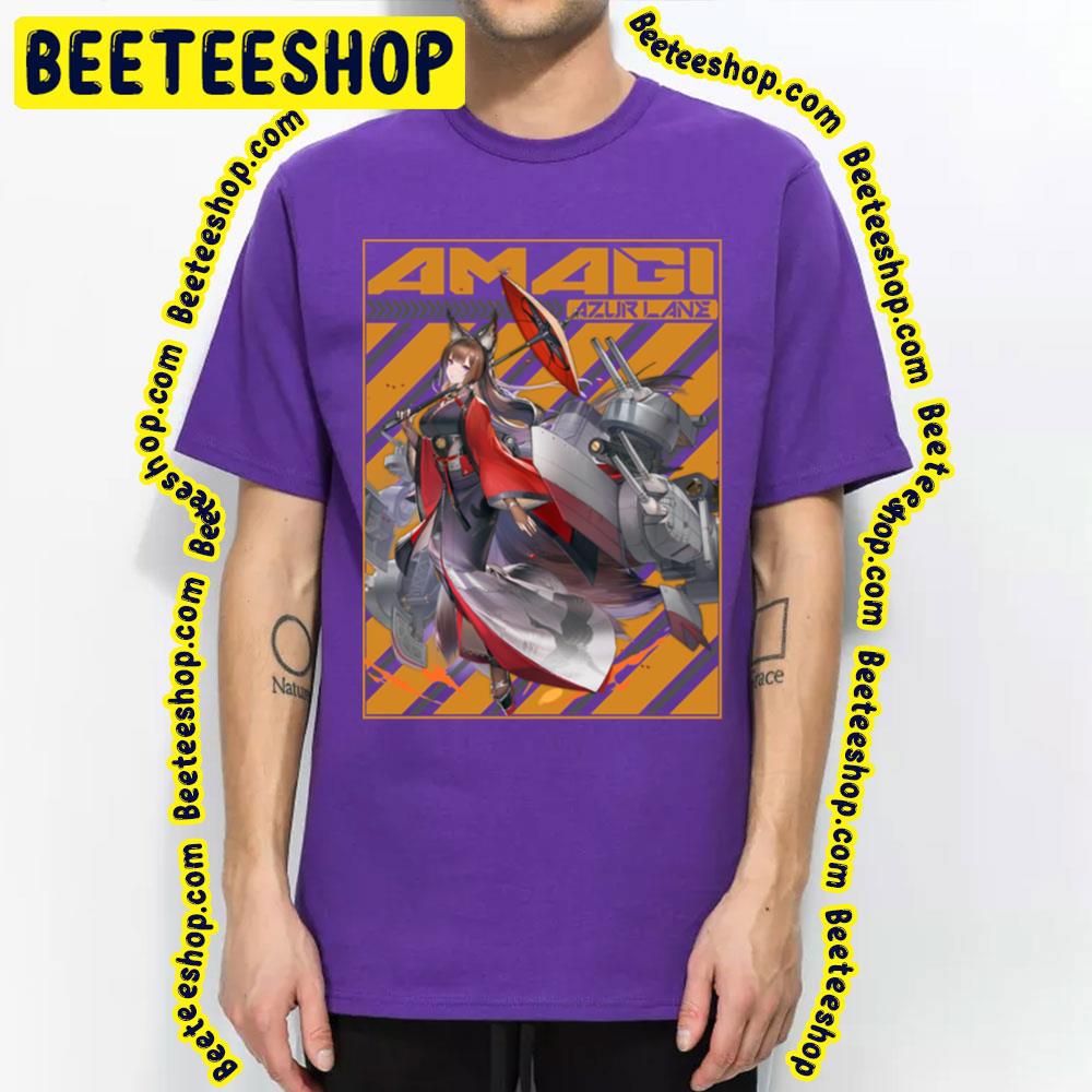 Amagi Azur Lane Orange Background Trending Unisex T-Shirt Amagi Azur Lane Orange Background Trending Unisex T-Shirt
