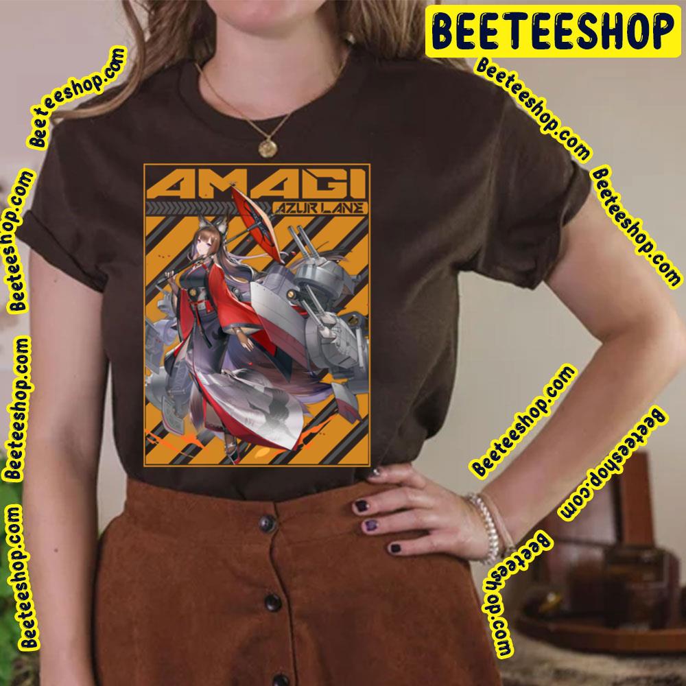 Amagi Azur Lane Orange Background Trending Unisex T-Shirt Amagi Azur Lane Orange Background Trending Unisex T-Shirt