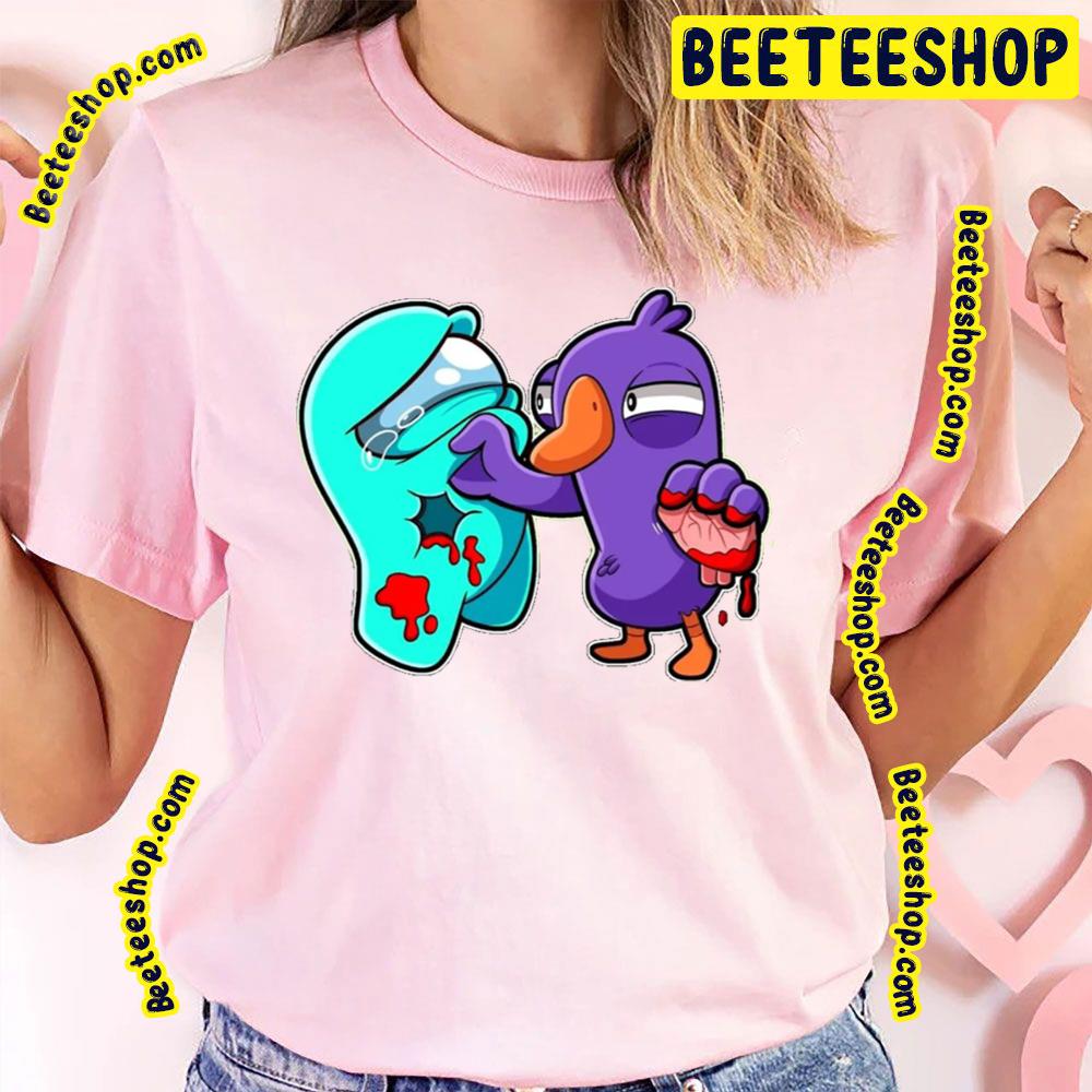 Among Us And Goose Goose Duck Game Trending Unisex T-Shirt Among Us And Goose Goose Duck Game Trending Unisex T-Shirt