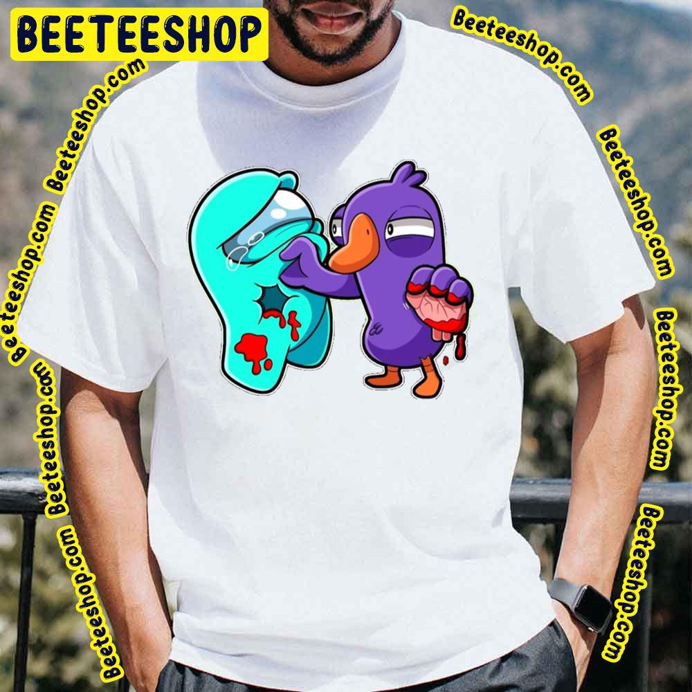 Among Us And Goose Goose Duck Game Trending Unisex T-Shirt Among Us And Goose Goose Duck Game Trending Unisex T-Shirt