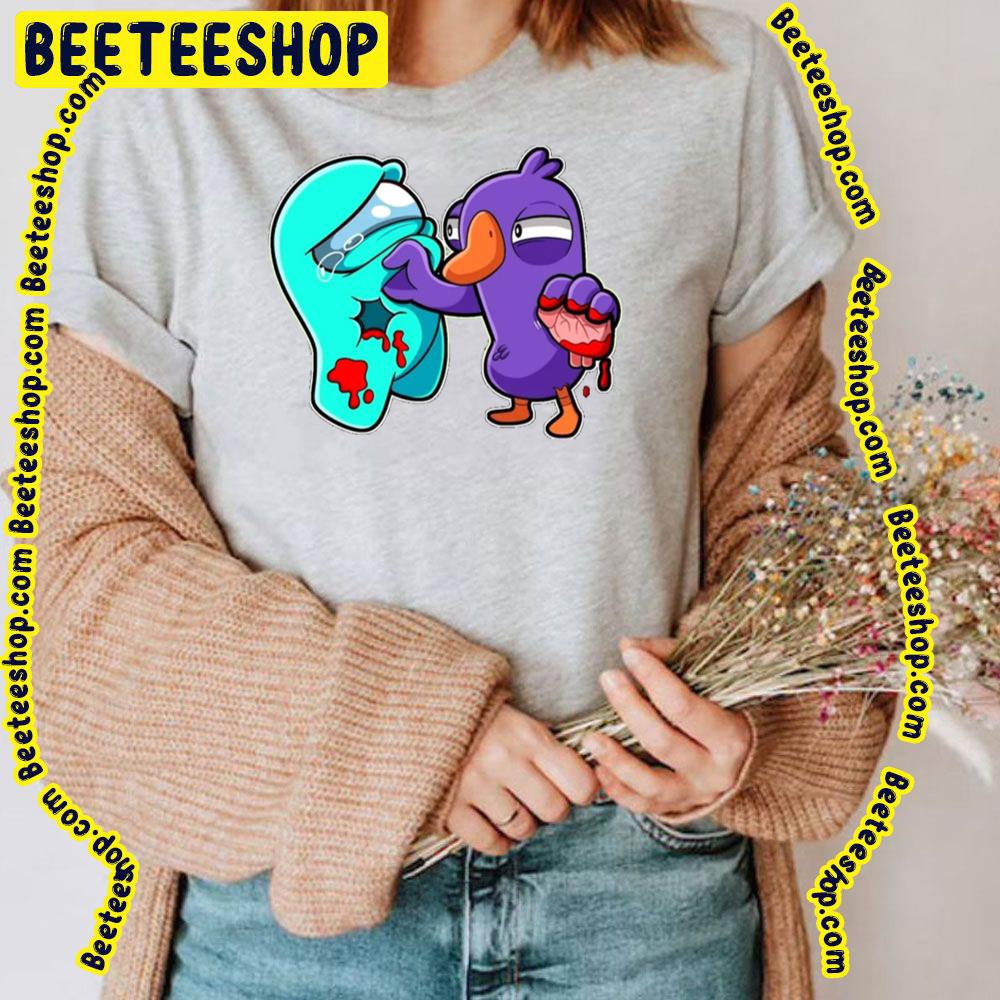Among Us And Goose Goose Duck Game Trending Unisex T-Shirt Among Us And Goose Goose Duck Game Trending Unisex T-Shirt