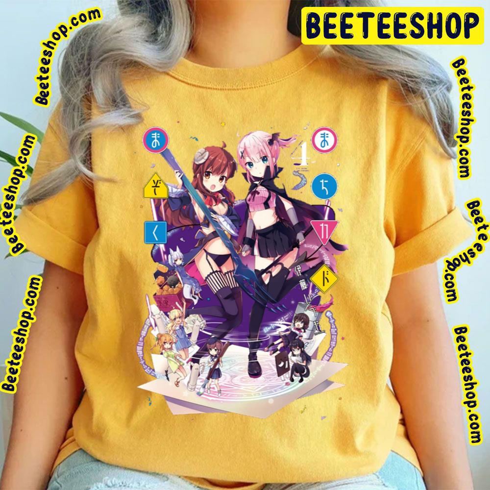 Art Machikado Mazoku 2choume The Demon Girl Next Door Trending Unisex T-Shirt Art Machikado Mazoku 2choume The Demon Girl Next Door Trending Unisex T-Shirt