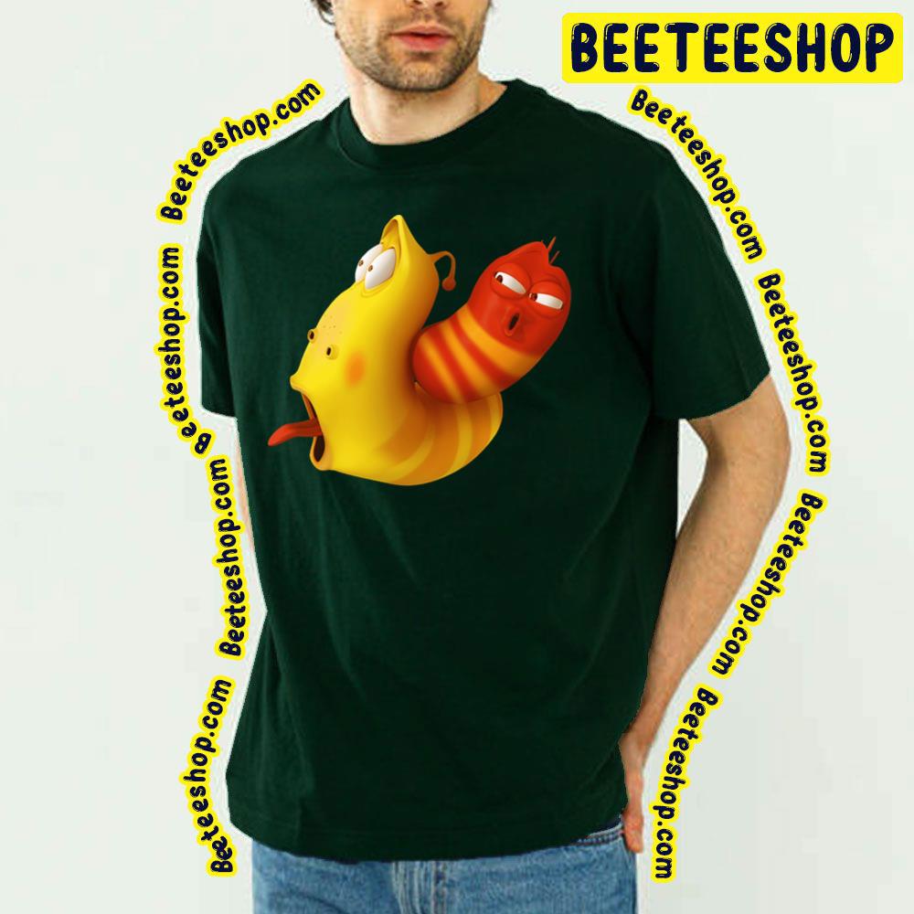 Aww Red And Yellow Larva Cartoon Trending Unisex T-Shirt Aww Red And Yellow Larva Cartoon Trending Unisex T-Shirt