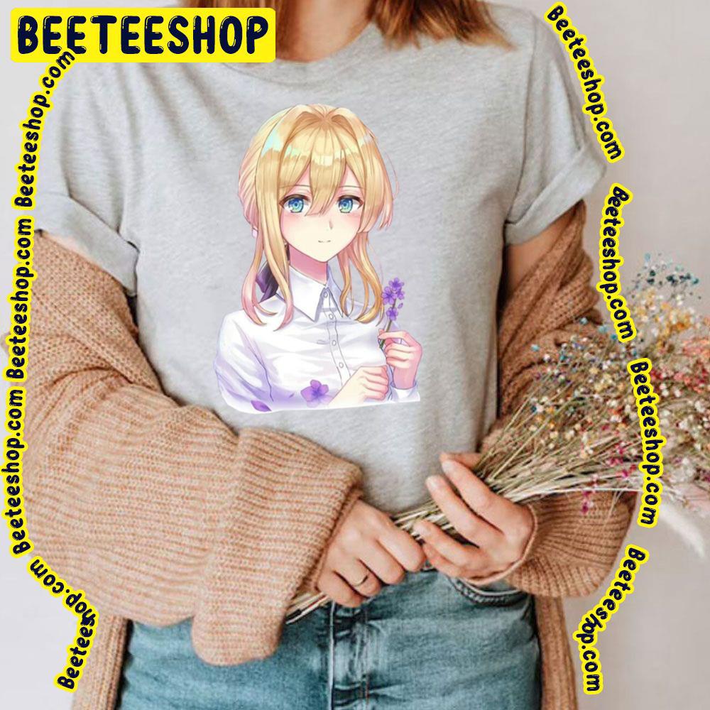 Beautiful Purple Flower Violet Evergarden Trending Unisex T-Shirt Beautiful Purple Flower Violet Evergarden Trending Unisex T-Shirt