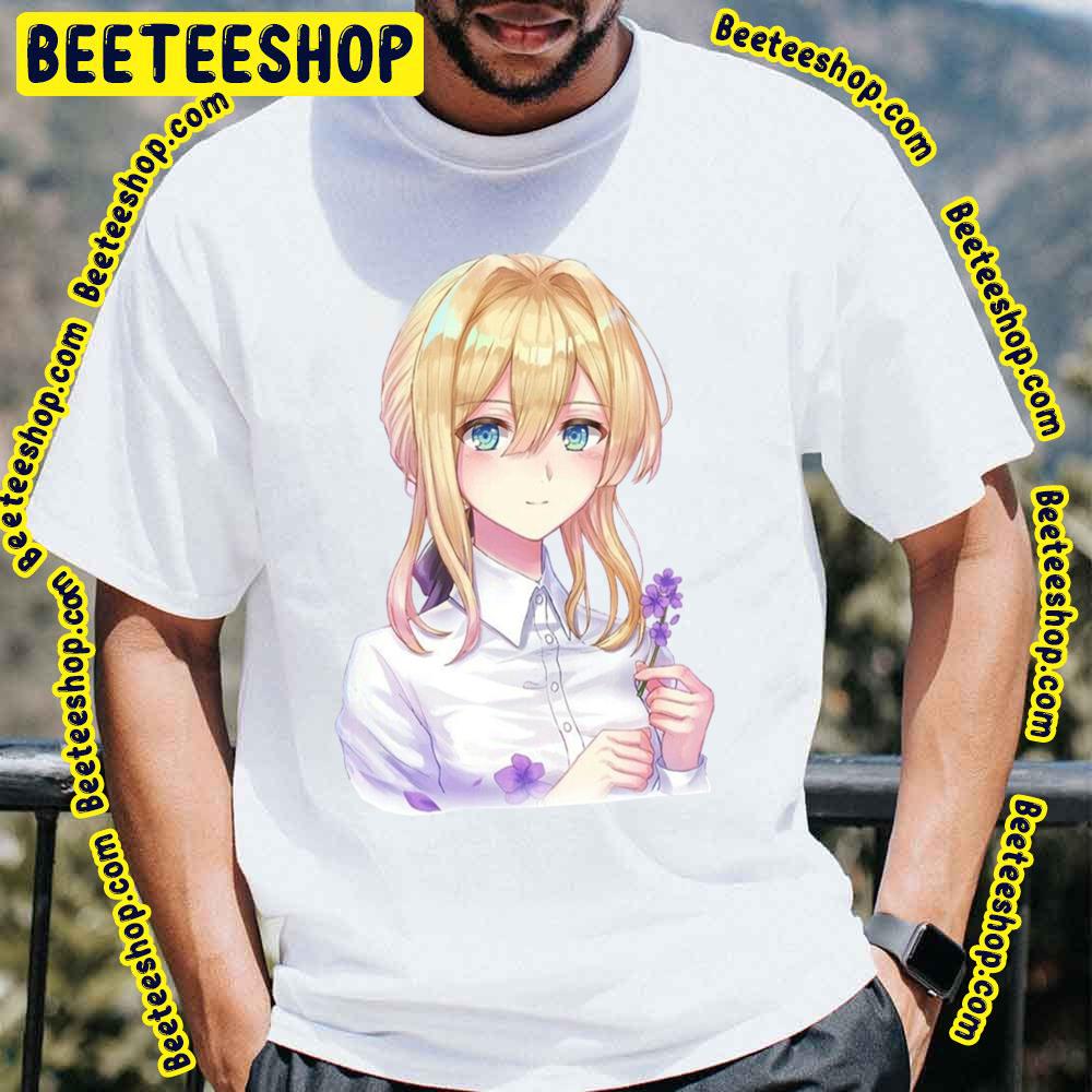 Beautiful Purple Flower Violet Evergarden Trending Unisex T-Shirt Beautiful Purple Flower Violet Evergarden Trending Unisex T-Shirt