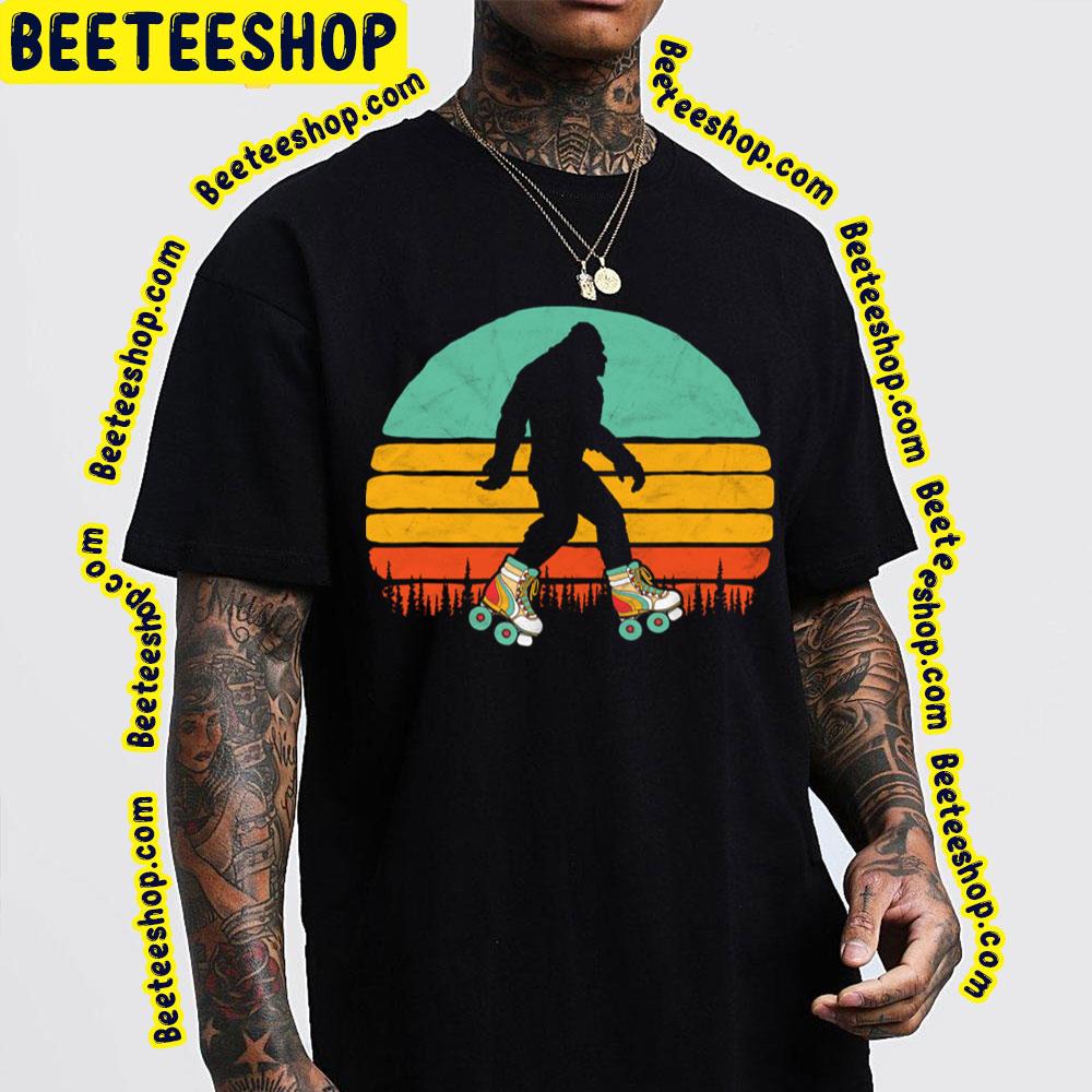 Big Foot Rolling Skate Vintage Trending Unisex T-Shirt Big Foot Rolling Skate Vintage Trending Unisex T-Shirt