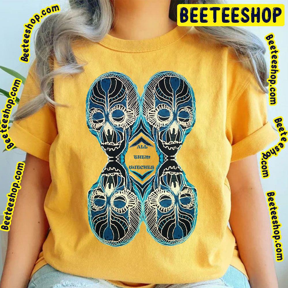 Black And Blue 4 Skull All Them Witches Trending Unisex T-Shirt Black And Blue 4 Skull All Them Witches Trending Unisex T-Shirt