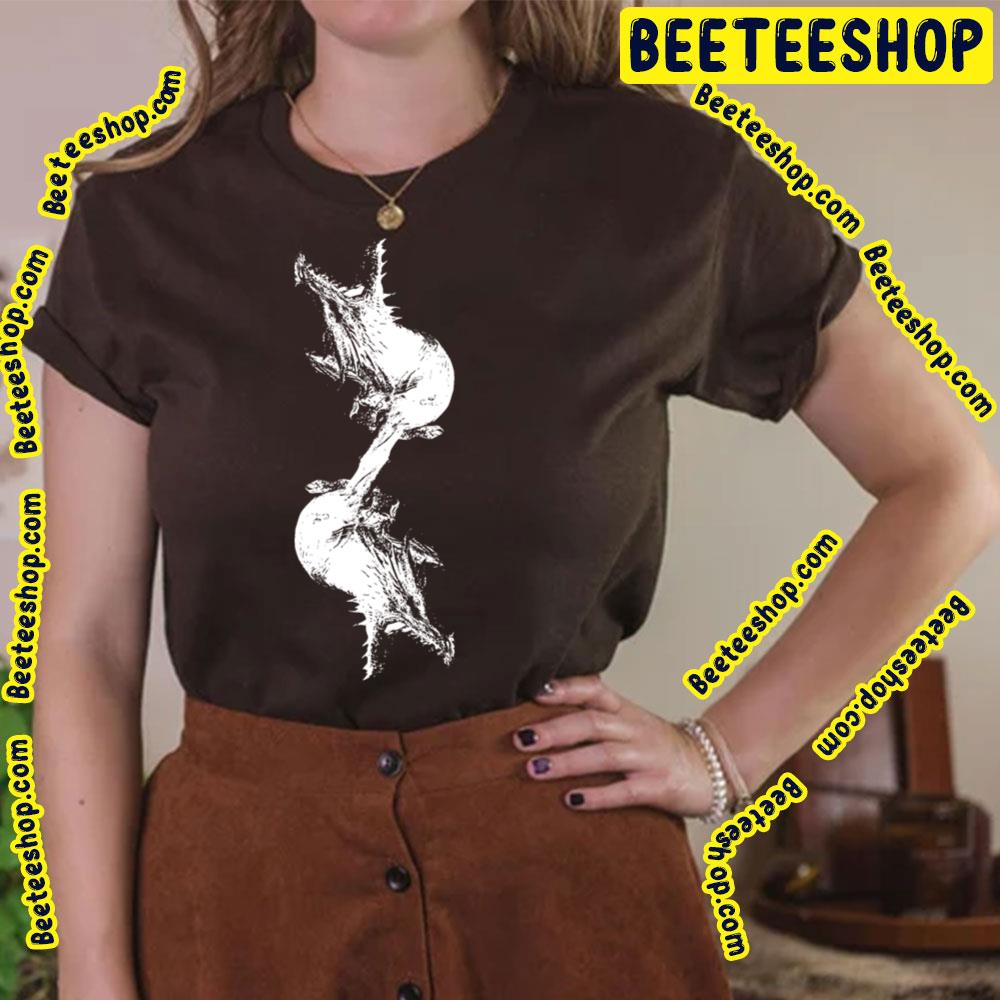 Black And White Dragon Silhouette Black Trending Unisex T-Shirt Black And White Dragon Silhouette Black Trending Unisex T-Shirt