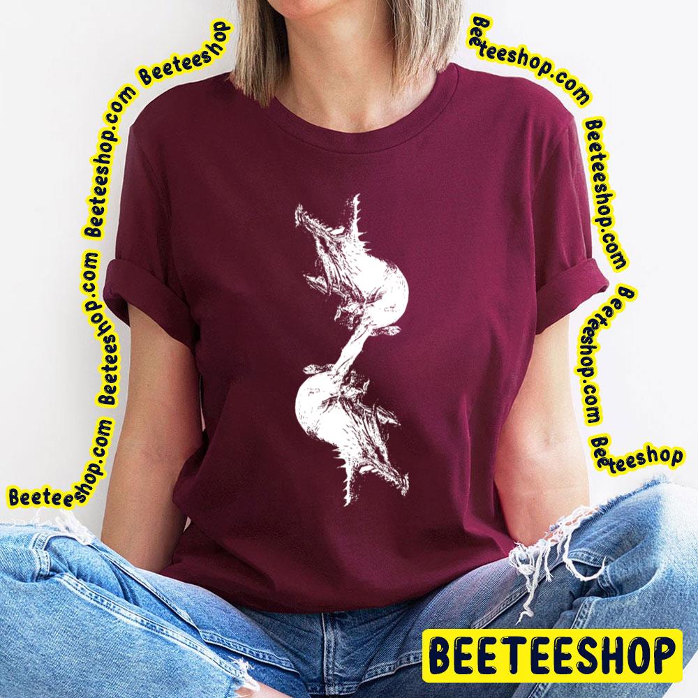 Black And White Dragon Silhouette Black Trending Unisex T-Shirt Black And White Dragon Silhouette Black Trending Unisex T-Shirt