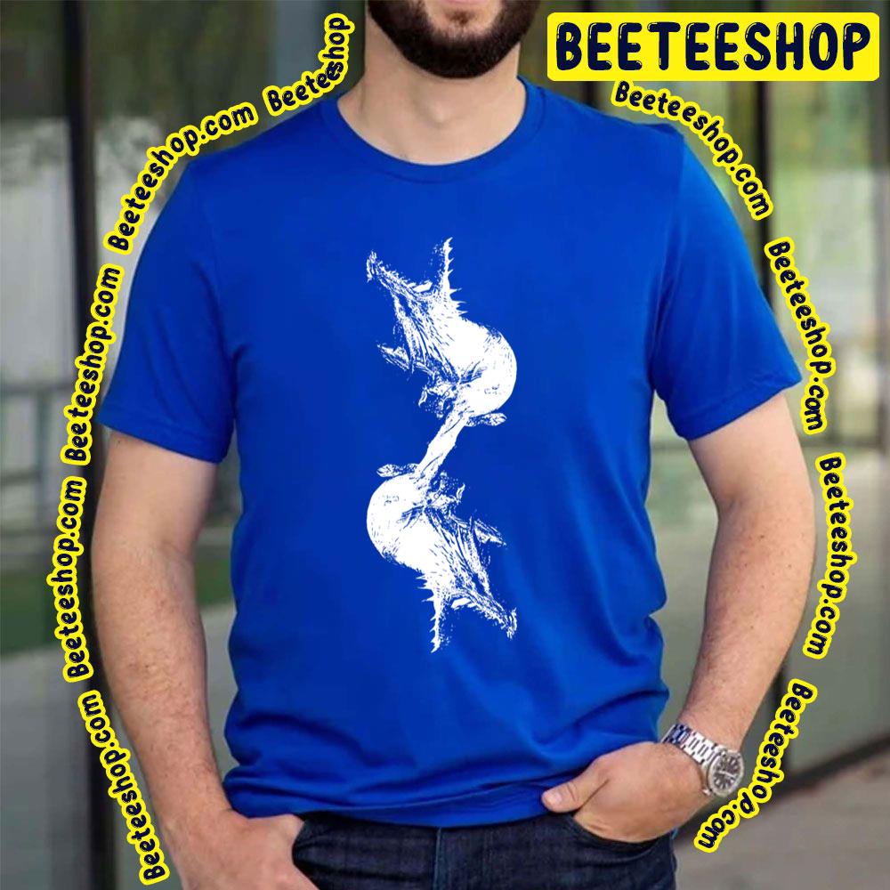 Black And White Dragon Silhouette Black Trending Unisex T-Shirt Black And White Dragon Silhouette Black Trending Unisex T-Shirt