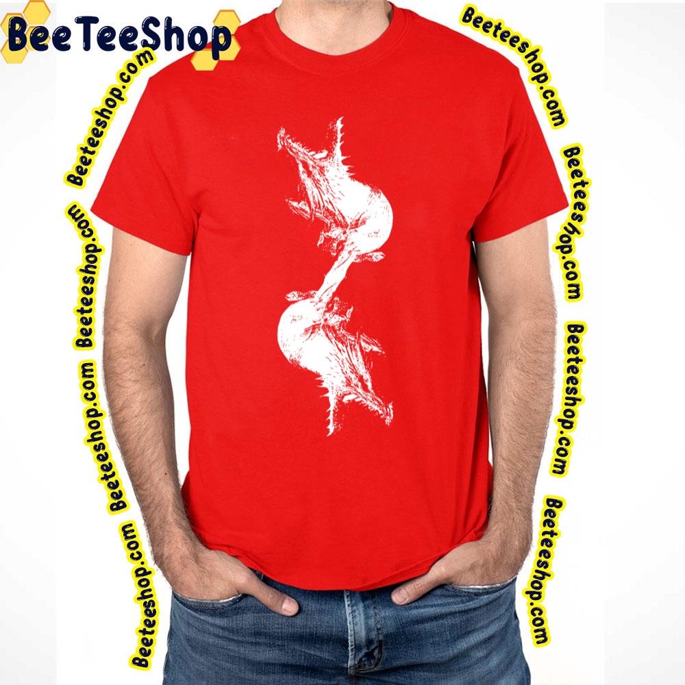 Black And White Dragon Silhouette Black Trending Unisex T-Shirt Black And White Dragon Silhouette Black Trending Unisex T-Shirt