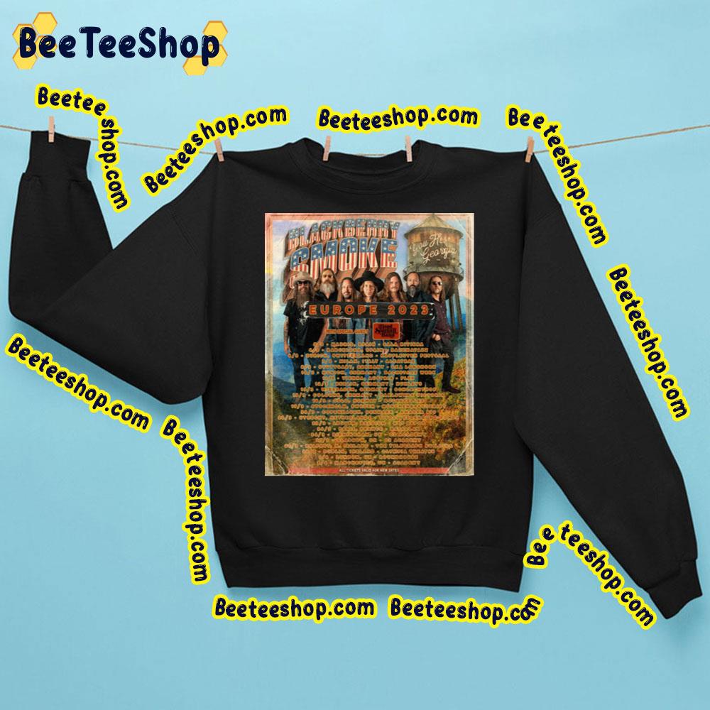Black Berry Smoke Europe 2023 Trending Unisex Sweatshirt Black Berry Smoke Europe 2023 Trending Unisex Sweatshirt