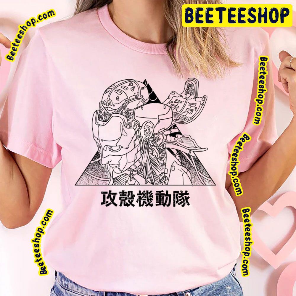 Black Line Art Ghost In The Shell Trending Unisex T-Shirt Black Line Art Ghost In The Shell Trending Unisex T-Shirt