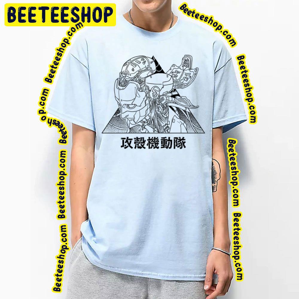 Black Line Art Ghost In The Shell Trending Unisex T-Shirt Black Line Art Ghost In The Shell Trending Unisex T-Shirt