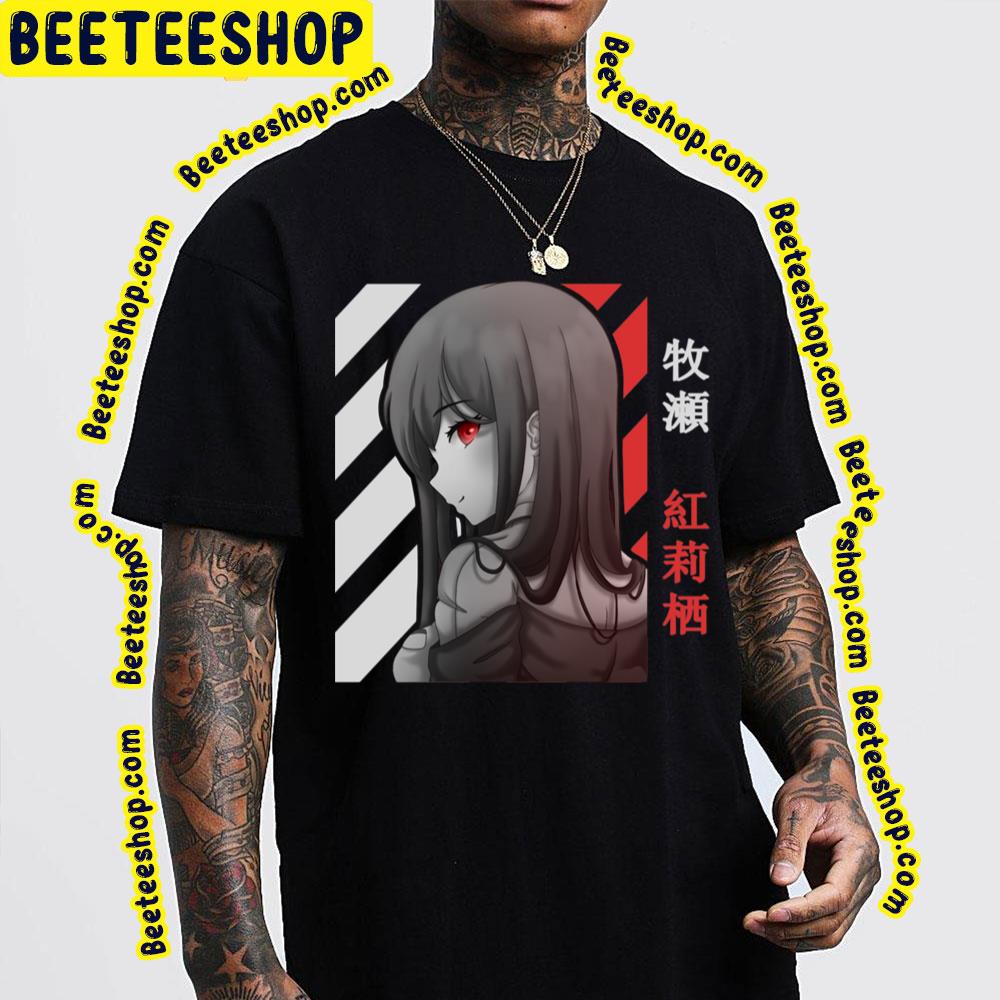 Black Red Vintage Makise Kurisu Steins Gate Design Trending Unisex T-Shirt Black Red Vintage Makise Kurisu Steins Gate Design Trending Unisex T-Shirt