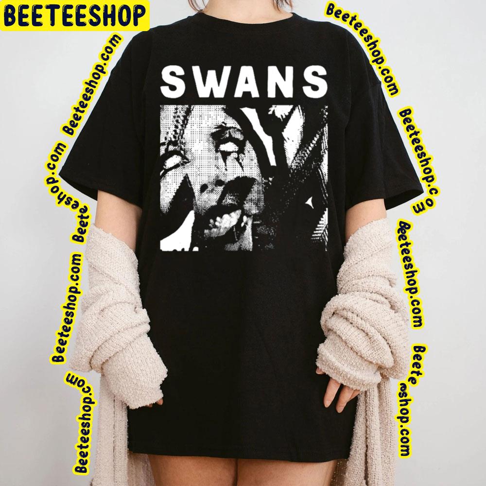 Black White Art Swans Trending Unisex T-Shirt Black White Art Swans Trending Unisex T-Shirt