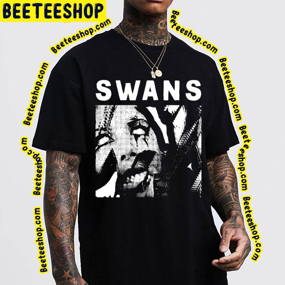 Black White Art Swans Trending Unisex T-Shirt Black White Art Swans Trending Unisex T-Shirt
