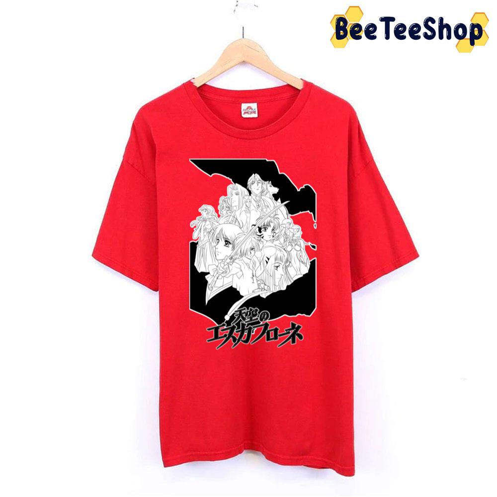 Black White Art The Vision Of Escaflowne Trending Unisex T-Shirt Black White Art The Vision Of Escaflowne Trending Unisex T-Shirt