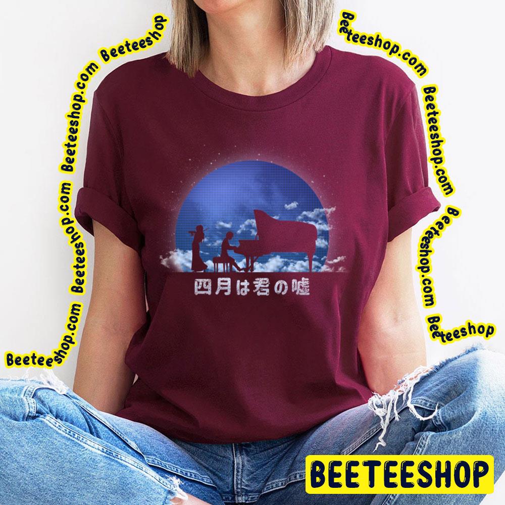 Blue Sky Your Lie In April Trending Unisex T-Shirt Blue Sky Your Lie In April Trending Unisex T-Shirt