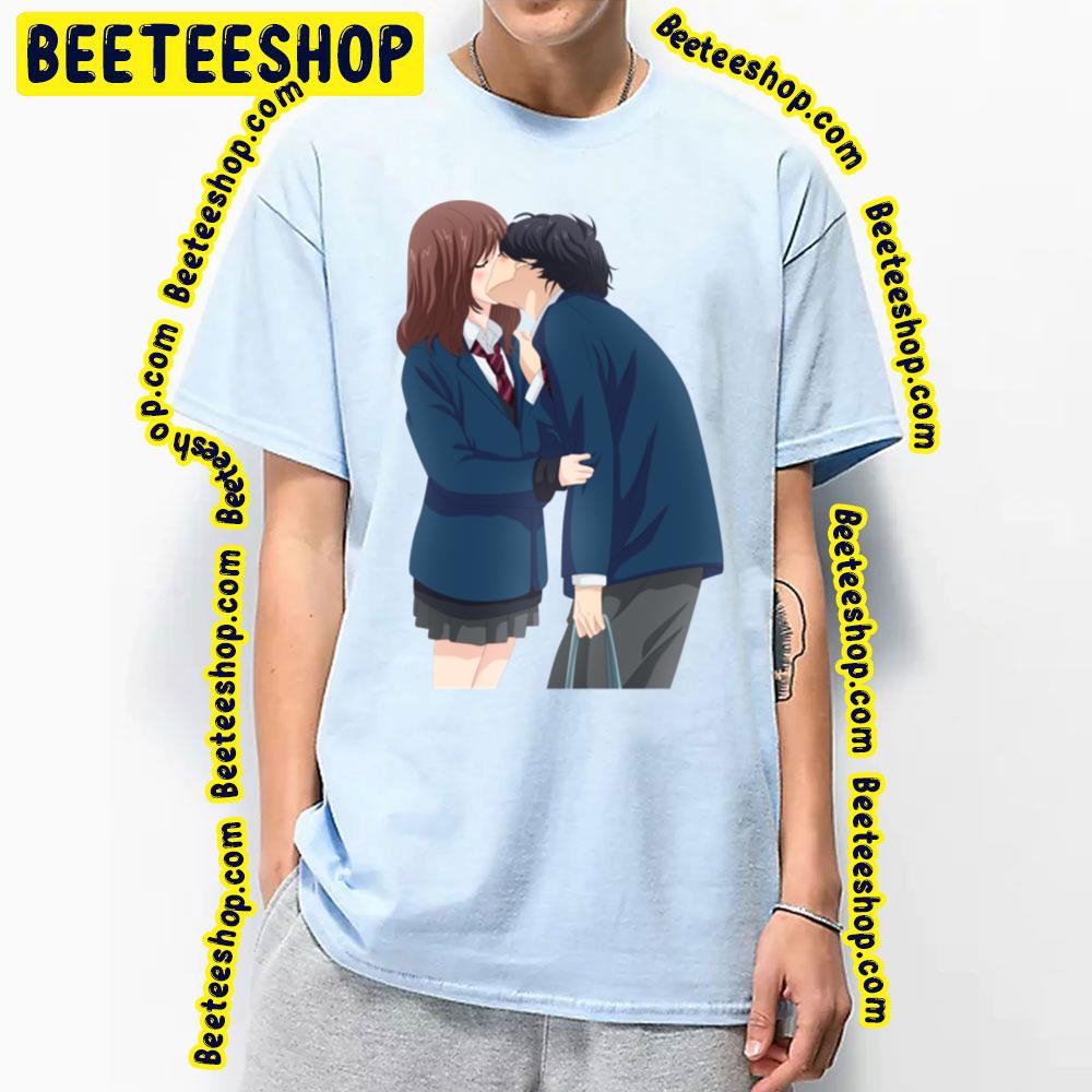 Blue Spring Ride Cute Kou X Futaba Ao Haru Ride Trending Unisex T-Shirt Blue Spring Ride Cute Kou X Futaba Ao Haru Ride Trending Unisex T-Shirt