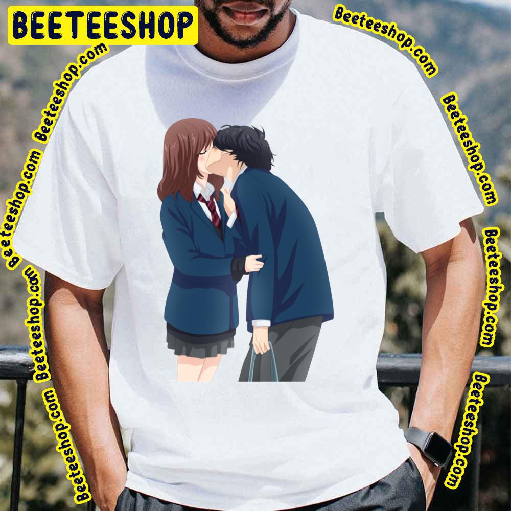 Blue Spring Ride Cute Kou X Futaba Ao Haru Ride Trending Unisex T-Shirt Blue Spring Ride Cute Kou X Futaba Ao Haru Ride Trending Unisex T-Shirt