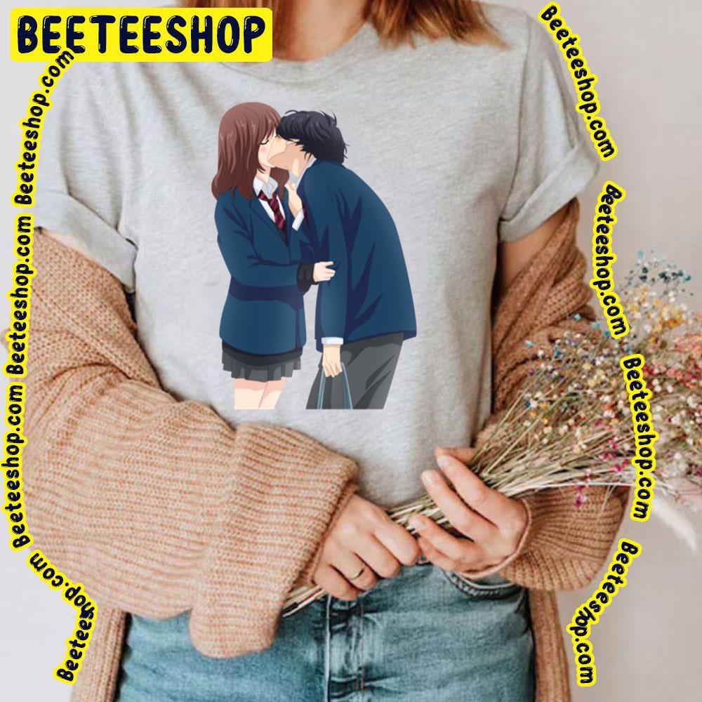 Blue Spring Ride Cute Kou X Futaba Ao Haru Ride Trending Unisex T-Shirt Blue Spring Ride Cute Kou X Futaba Ao Haru Ride Trending Unisex T-Shirt
