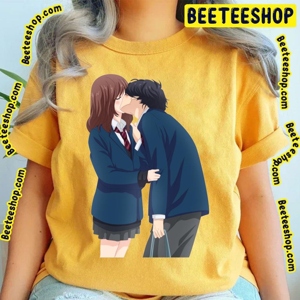 Blue Spring Ride Cute Kou X Futaba Ao Haru Ride Trending Unisex T-Shirt Blue Spring Ride Cute Kou X Futaba Ao Haru Ride Trending Unisex T-Shirt