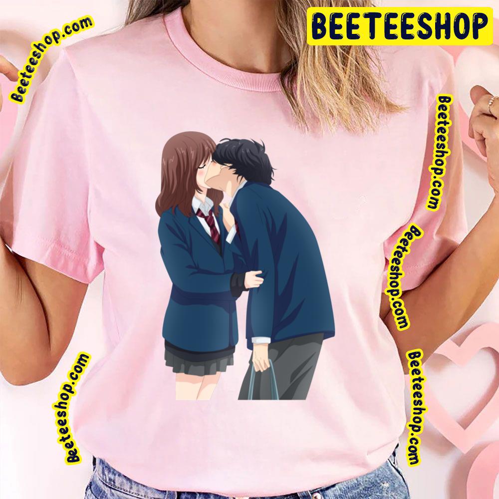 Blue Spring Ride Cute Kou X Futaba Ao Haru Ride Trending Unisex T-Shirt Blue Spring Ride Cute Kou X Futaba Ao Haru Ride Trending Unisex T-Shirt