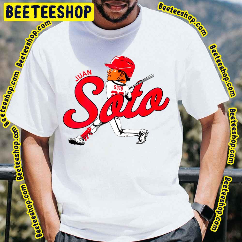 Cartoon Juan Soto Baseball Trending Unisex T-Shirt Cartoon Juan Soto Baseball Trending Unisex T-Shirt