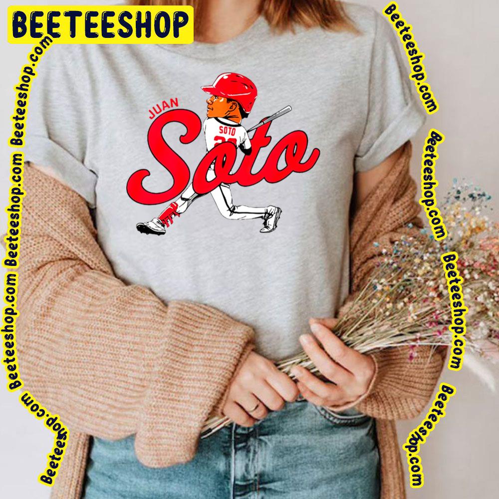 Cartoon Juan Soto Baseball Trending Unisex T-Shirt Cartoon Juan Soto Baseball Trending Unisex T-Shirt