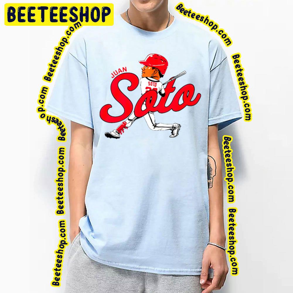 Cartoon Juan Soto Baseball Trending Unisex T-Shirt Cartoon Juan Soto Baseball Trending Unisex T-Shirt