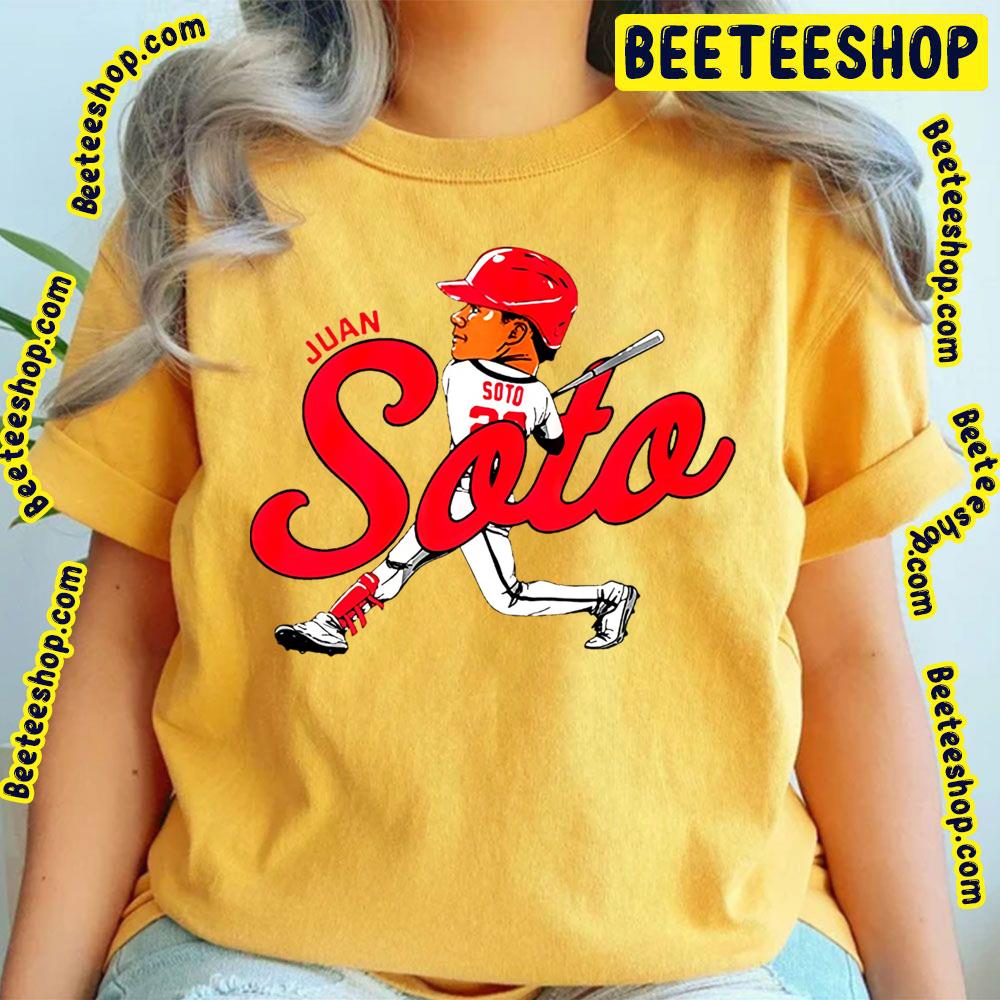 Cartoon Juan Soto Baseball Trending Unisex T-Shirt Cartoon Juan Soto Baseball Trending Unisex T-Shirt