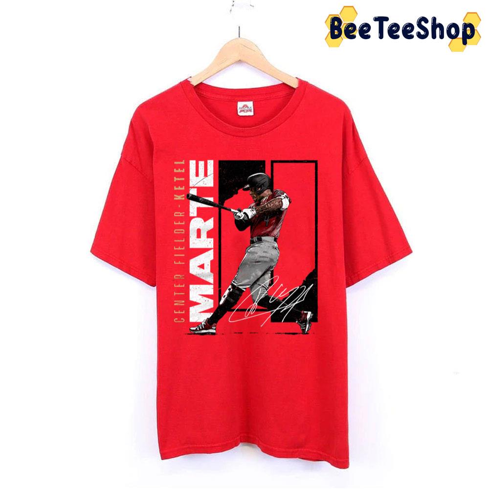 Center Fielder Ketel Marte Signature Baseball Trending Unisex T-Shirt Center Fielder Ketel Marte Signature Baseball Trending Unisex T-Shirt