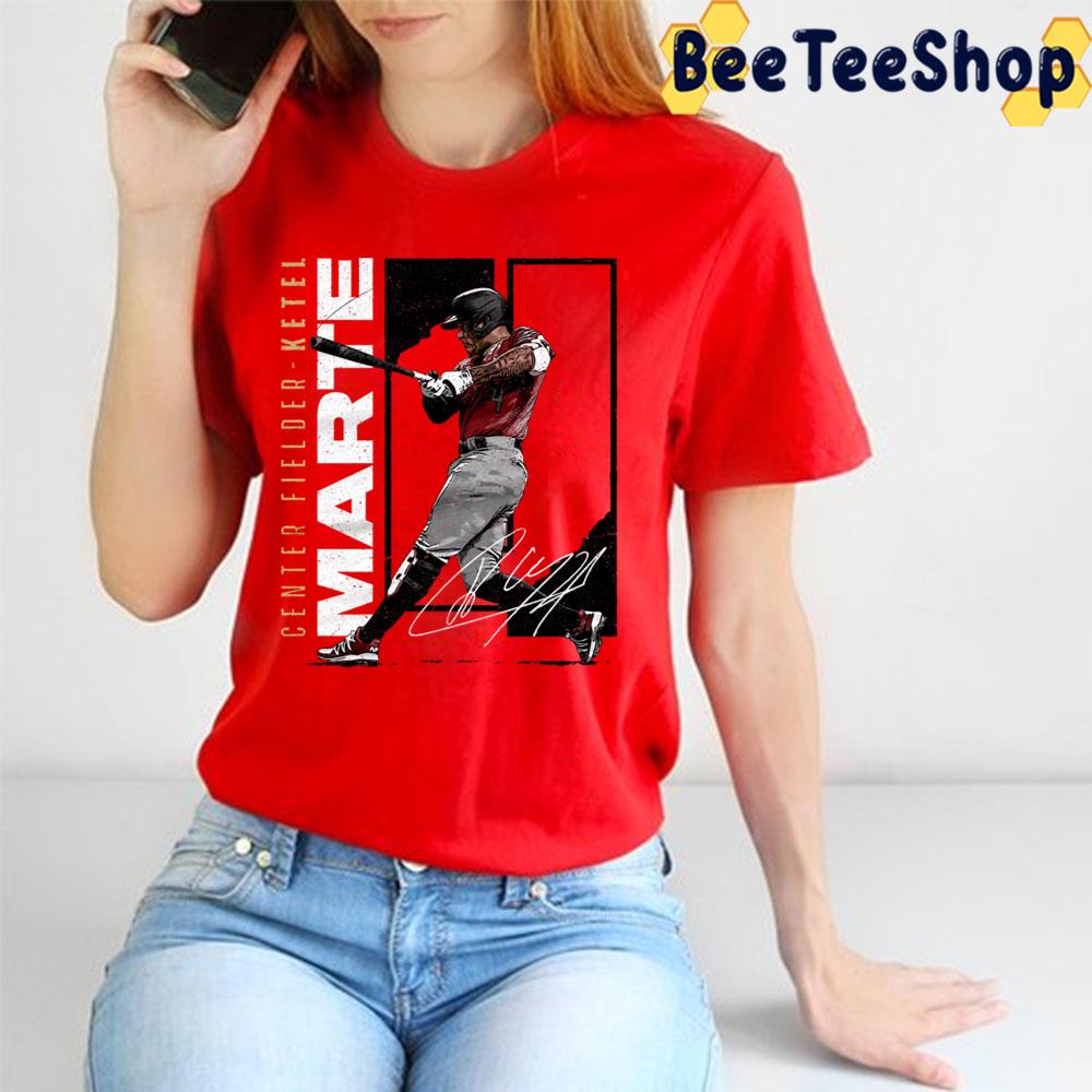 Center Fielder Ketel Marte Signature Baseball Trending Unisex T-Shirt Center Fielder Ketel Marte Signature Baseball Trending Unisex T-Shirt