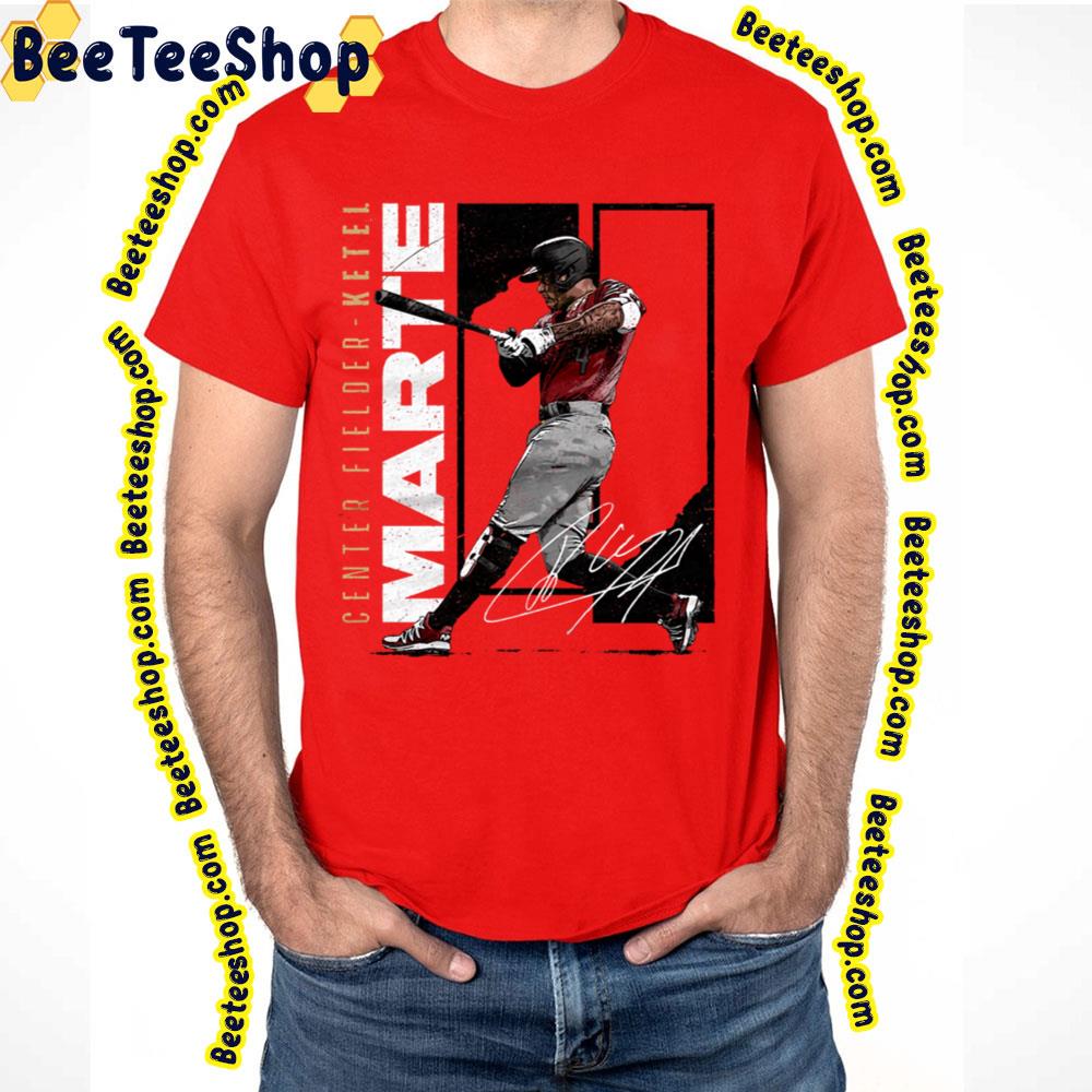Center Fielder Ketel Marte Signature Baseball Trending Unisex T-Shirt Center Fielder Ketel Marte Signature Baseball Trending Unisex T-Shirt