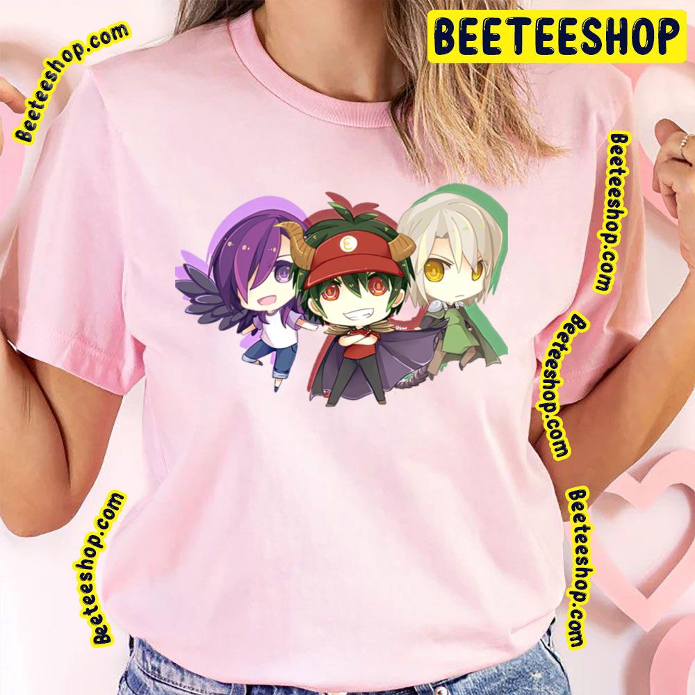 Chibi Characters The Devil Is A Part-Timer! Trending Unisex T-Shirt Chibi Characters The Devil Is A Part-Timer! Trending Unisex T-Shirt