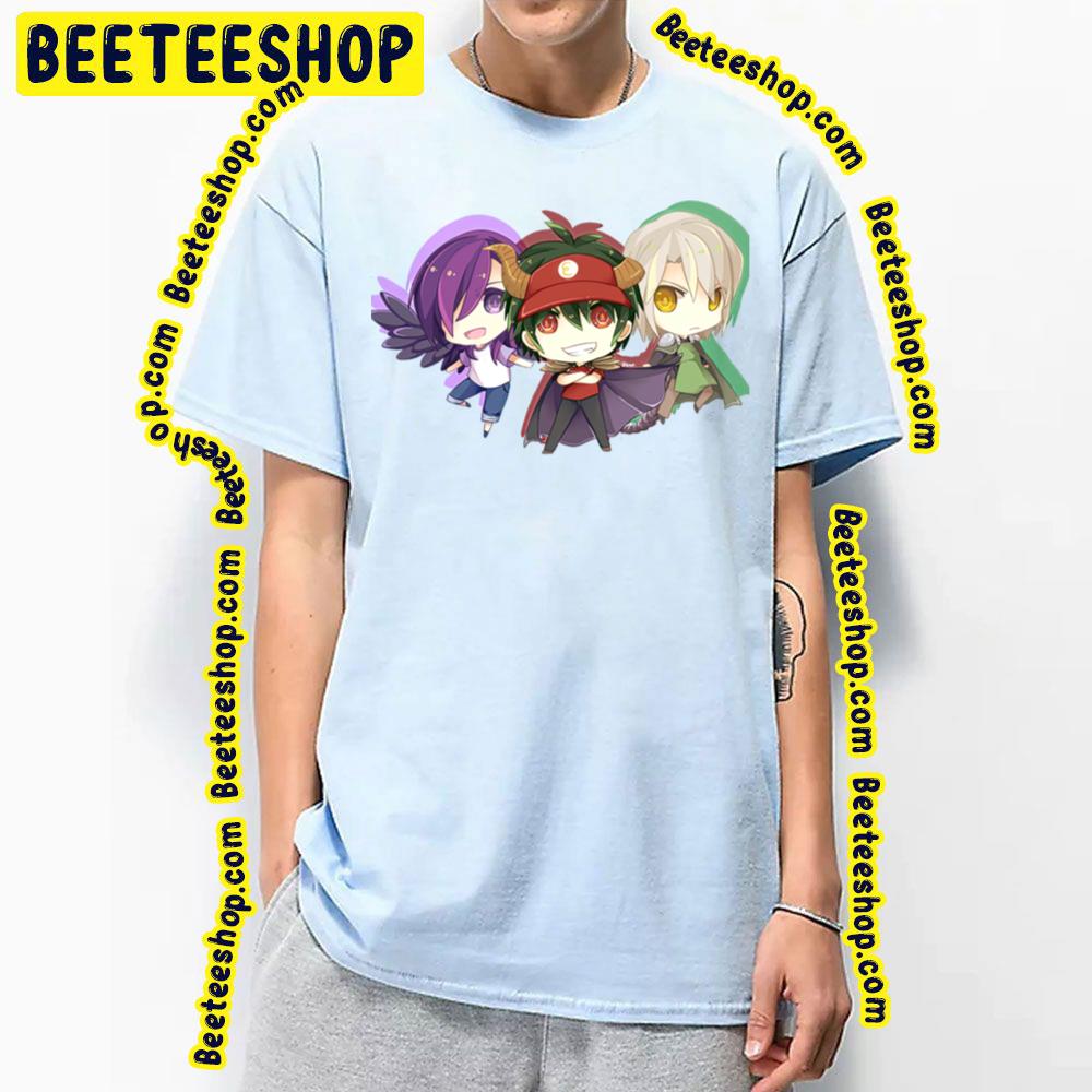 Chibi Characters The Devil Is A Part-Timer! Trending Unisex T-Shirt Chibi Characters The Devil Is A Part-Timer! Trending Unisex T-Shirt