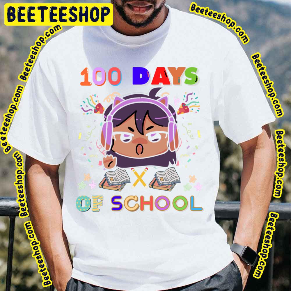 Cute 100 Days Of School Headphones Gamer Girl Trending Unisex T-Shirt Cute 100 Days Of School Headphones Gamer Girl Trending Unisex T-Shirt