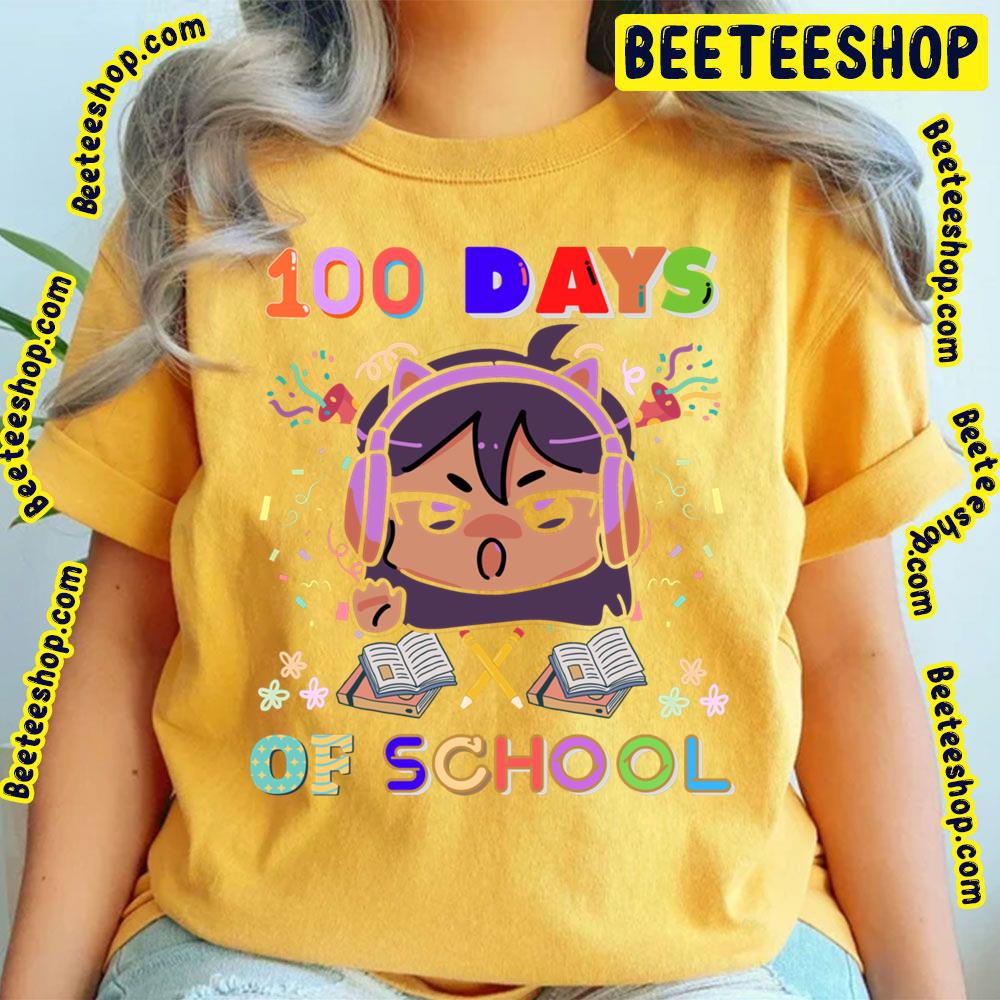Cute 100 Days Of School Headphones Gamer Girl Trending Unisex T-Shirt Cute 100 Days Of School Headphones Gamer Girl Trending Unisex T-Shirt