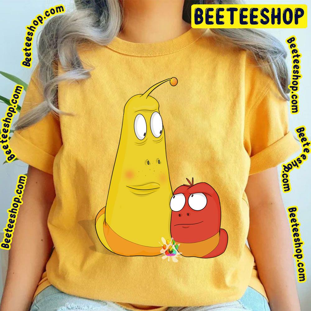Fourlarp Red Yellow Larva Tuba Cartoon Trending Unisex T-Shirt Fourlarp Red Yellow Larva Tuba Cartoon Trending Unisex T-Shirt