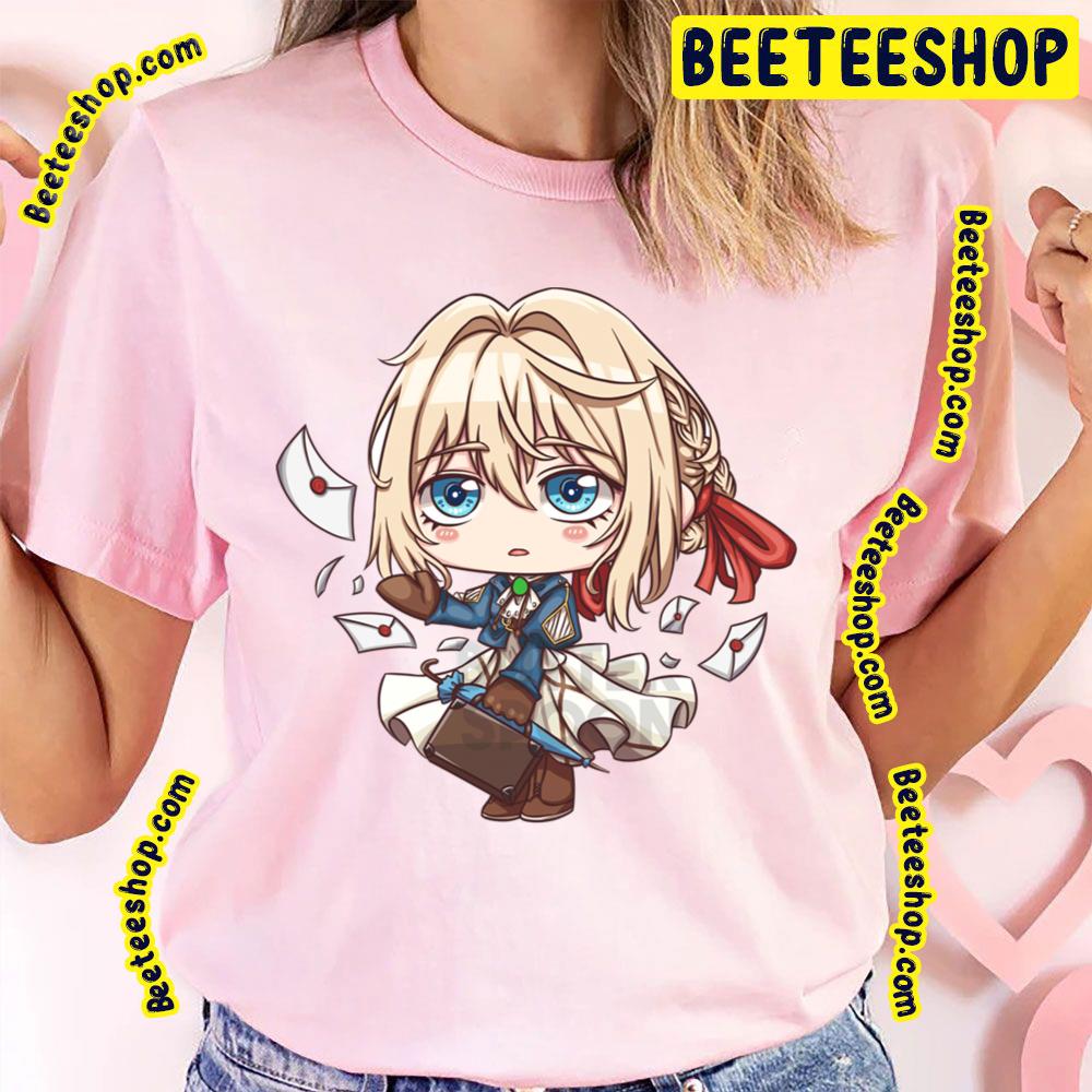 Funny Chibi Violet Evergarden Trending Unisex T-Shirt Funny Chibi Violet Evergarden Trending Unisex T-Shirt