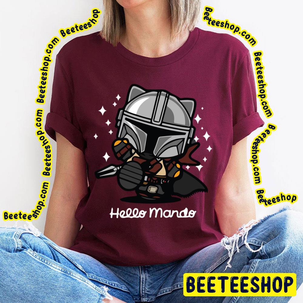 Funny Cute Layout Hello Mando Trending Unisex T-Shirt Funny Cute Layout Hello Mando Trending Unisex T-Shirt