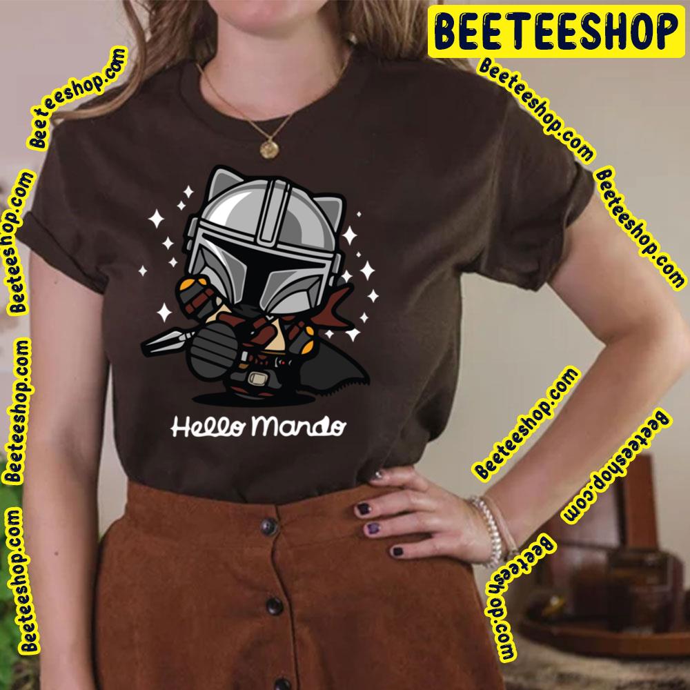 Funny Cute Layout Hello Mando Trending Unisex T-Shirt Funny Cute Layout Hello Mando Trending Unisex T-Shirt