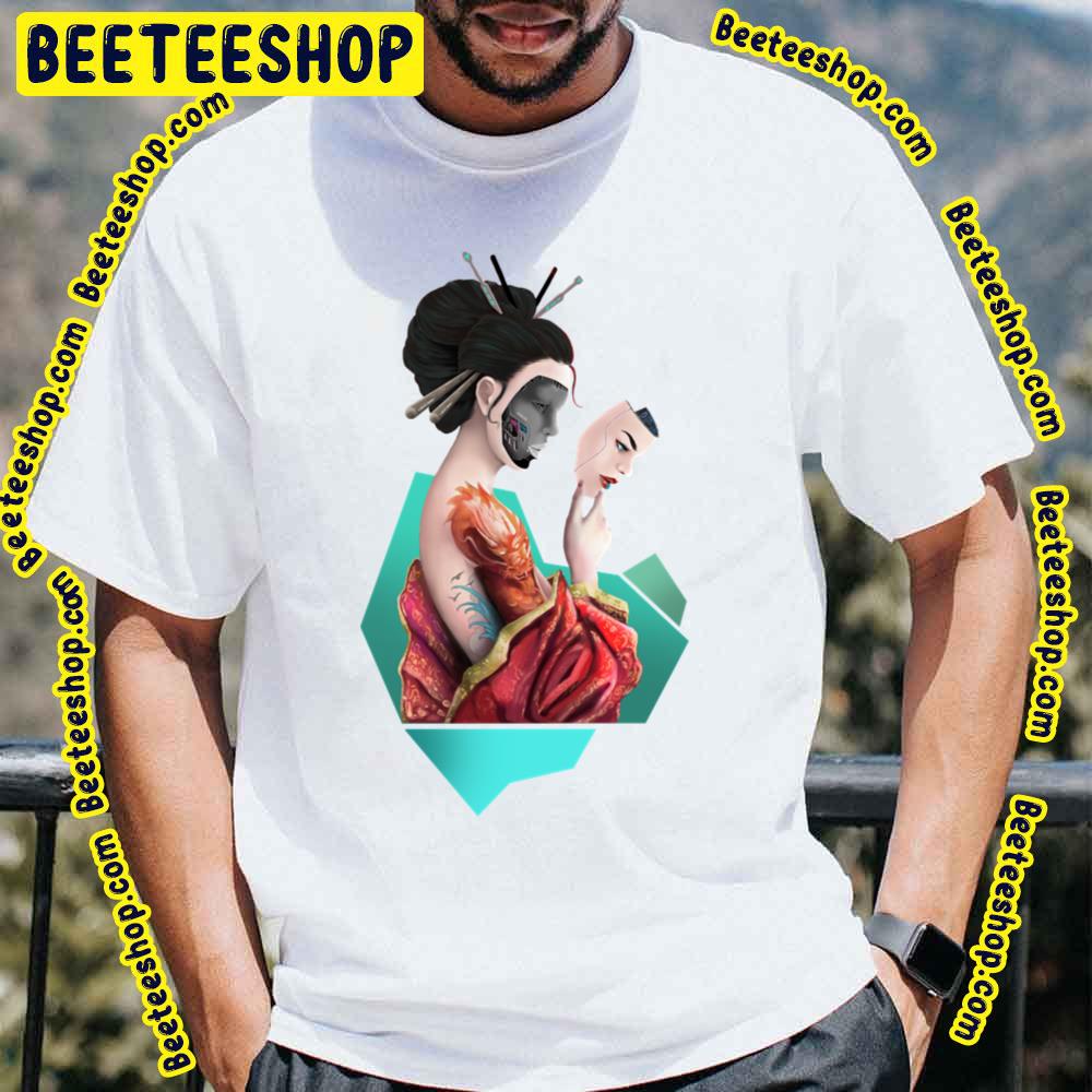 Geisha Ghost In The Shell Trending Unisex T-Shirt Geisha Ghost In The Shell Trending Unisex T-Shirt