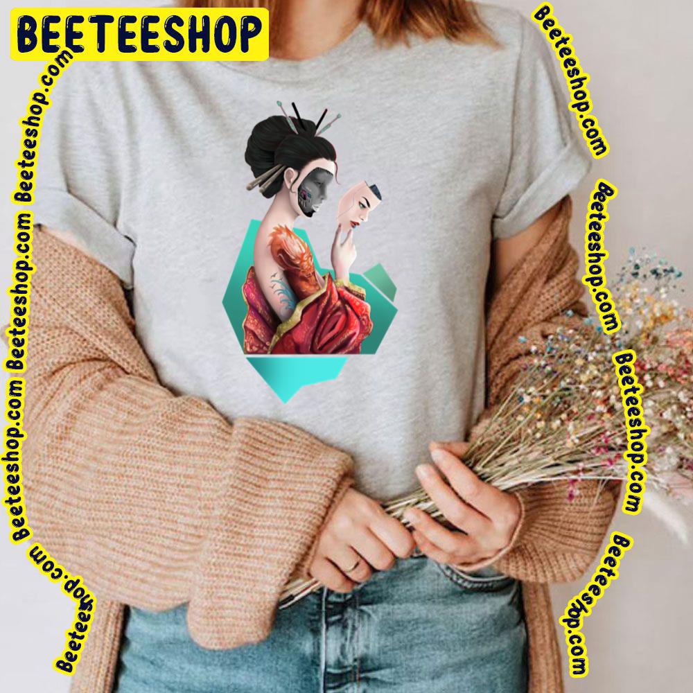Geisha Ghost In The Shell Trending Unisex T-Shirt Geisha Ghost In The Shell Trending Unisex T-Shirt