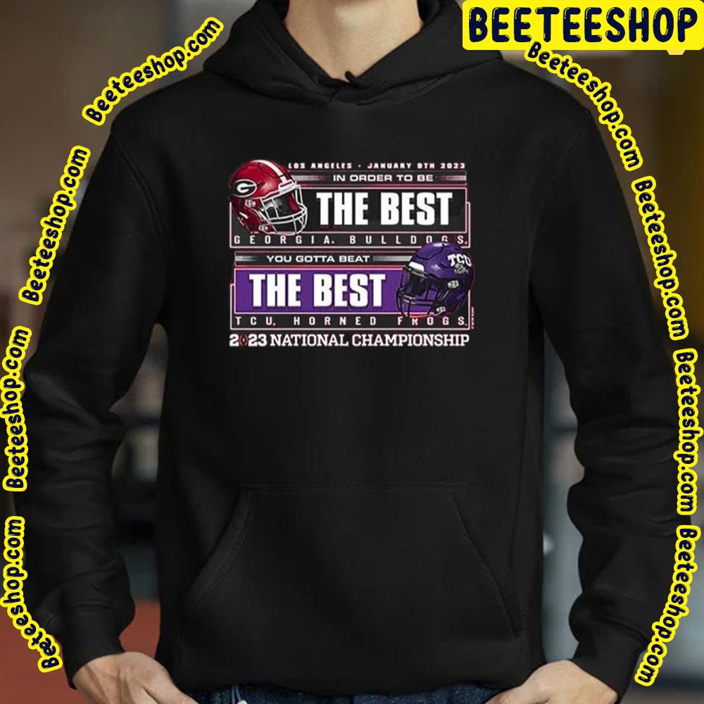 Georgia Bulldogs Tcu Horned Frogs 2023 National Championship Trending Unisex T-Shirt Georgia Bulldogs Tcu Horned Frogs 2023 National Championship Trending Unisex T-Shirt
