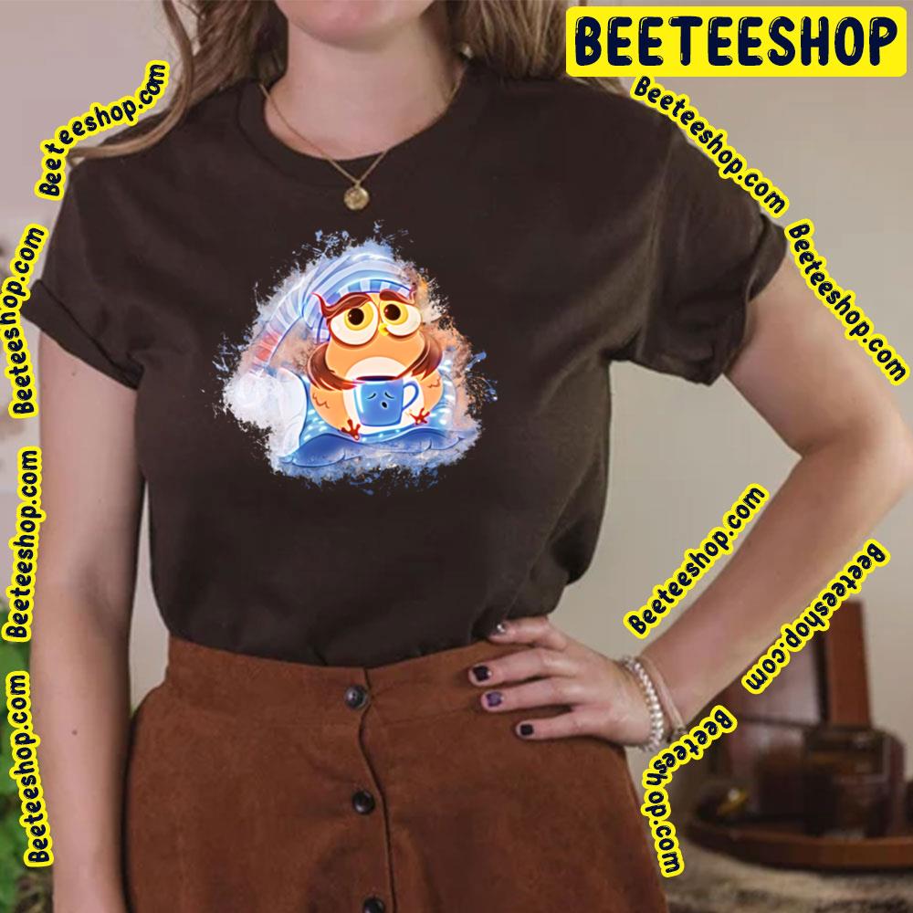 Glowing Art Coffee Owl Trending Unisex T-Shirt Glowing Art Coffee Owl Trending Unisex T-Shirt