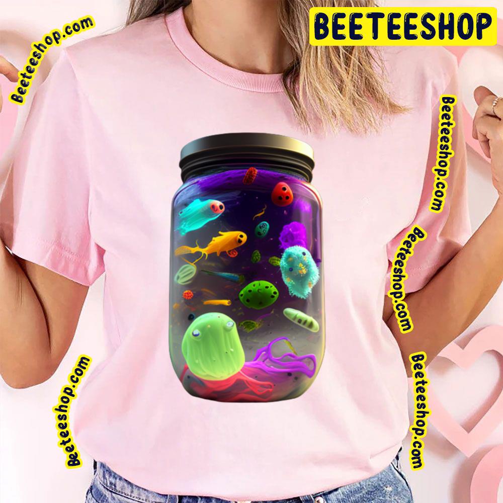 Hd Realistic Colorful Ghost & Bacteria Trending Unisex T-Shirt Hd Realistic Colorful Ghost & Bacteria Trending Unisex T-Shirt