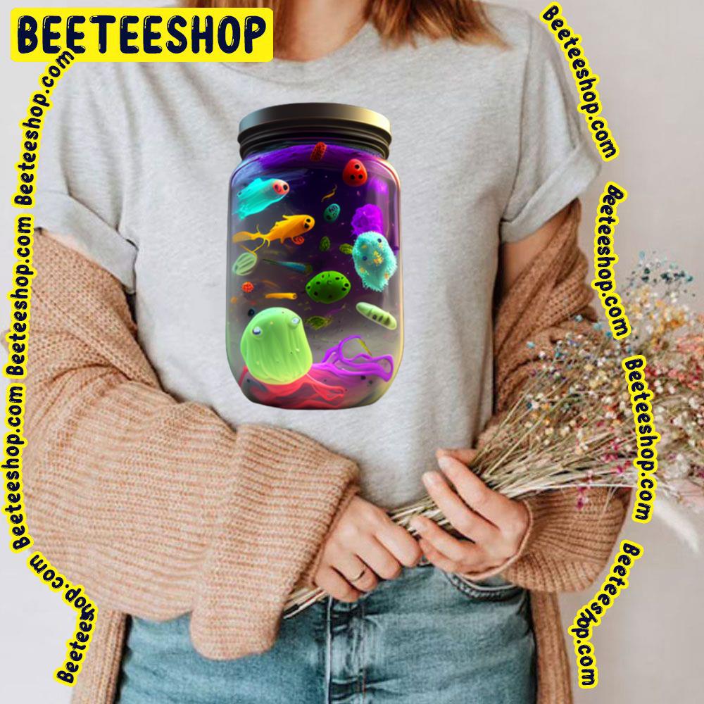 Hd Realistic Colorful Ghost & Bacteria Trending Unisex T-Shirt Hd Realistic Colorful Ghost & Bacteria Trending Unisex T-Shirt